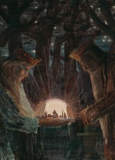 Taškuota užrašinė KARALIŲ PASAKA (pagal M. K. Čiurlionį), A5