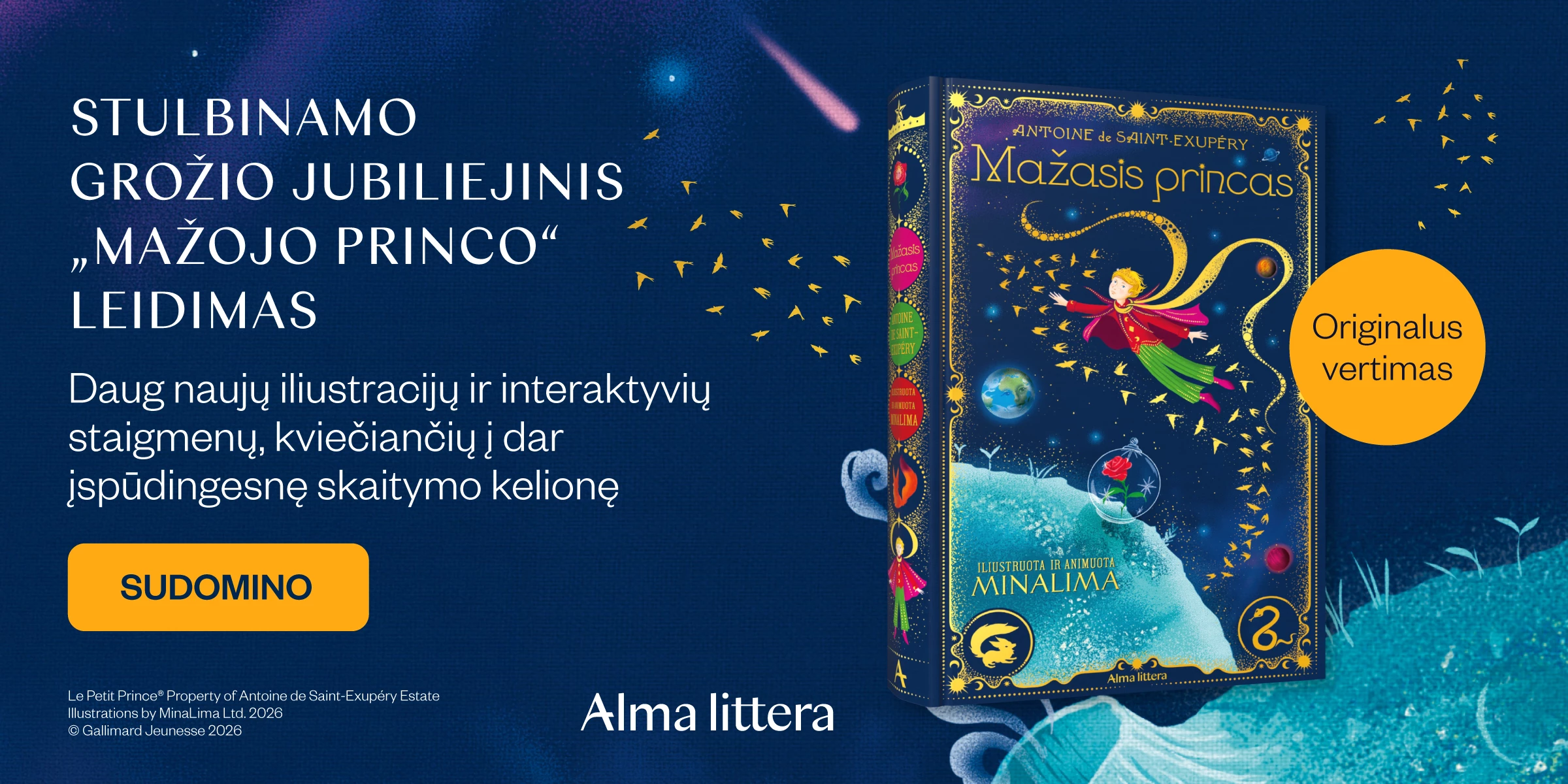 Mažasis princas. Iliustruota ir animuota knyga