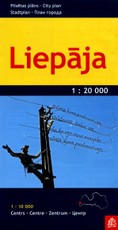 Liepoja. Miesto planas M 1:20 000
