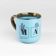 Riboto leidimo Knygos.lt puodelis MAMAI (mėlynas), 400 ml