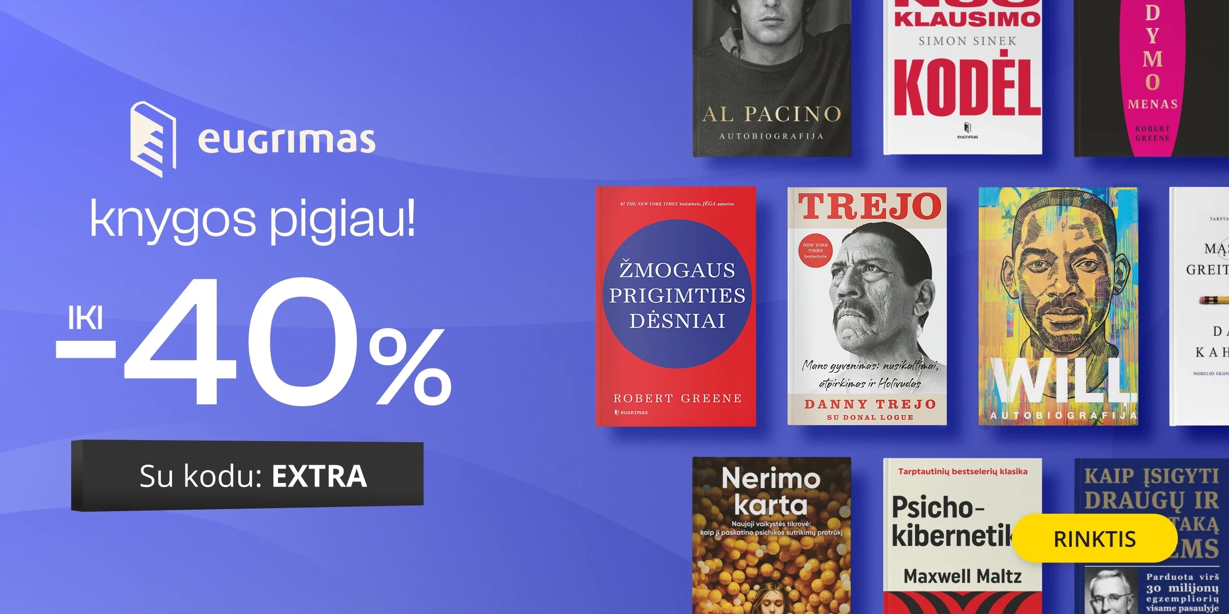 LEIDYKLOS EUGRIMAS KNYGOS - extra nuolaidos iki -40%!