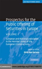 Prospectus for the Public Offering of Securities in Europe: Volume 1