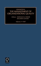Advances in the Management of Organizational Quality