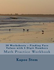 30 Worksheets - Finding Face Values with 5 Digit Numbers