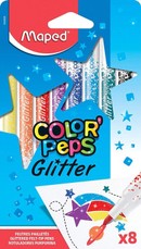 Flomasteriai MAPED Glitter 8 sp.