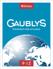 Gaublys. Geografijos atlasas 9-12 klasėms (kieti viršeliai)