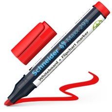 Žymeklis baltai lentai Maxx 293 2-5mm raudonas