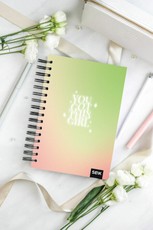 Laimės darbo knyga su spirale „You Got This“ 2024