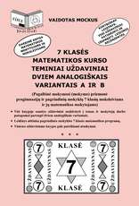 7 klasės matematikos kurso teminiai uždaviniai dviem analogiškais variantais A ir B