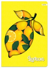Sąsiuvinis A4 52lap. 80g NEON FRUITS lang.