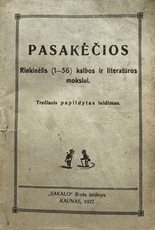 Pasakėčios. Rinkinėlis (1-56) kalbos ir literatūros mokslui