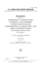U.S. agriculture export programs