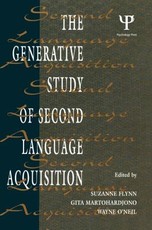 The Generative Study of Second Language Acquisition