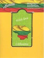 Magnetinis skirtukas. With love Lithuania