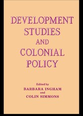 Development Studies and Colonial Policy