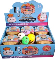 Antistresinis žaislas SQUISHY BUN „Squishy Dumpling“, 4 vnt. dėžutėje