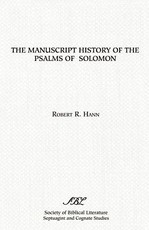 The Manuscript History of the Psalms of Solomon