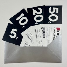 Dovanų kupono vokas (sidabrinis)