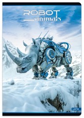 Sąsiuvinis(platus) A5 48lap. 80g ROBOT ANIMALS linija