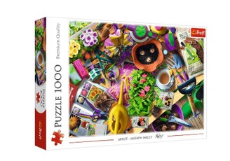 Dėlionė 1000 gabalų „Tvarkome sodą“