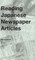 Reading Japanese Newspaper Articles