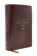Nasb, Charles F. Stanley Life Principles Bible, 2nd Edition, Leathersoft, Burgundy, Comfort Print