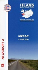 Island Atlaskort 02 Myrar 1:100.000