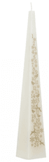 Advento žvakė „Snow White“, 31,5 cm, kreminė