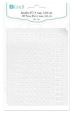 Dvipusio lipnumo 3D taškeliai 5x2mm, 360vnt.