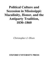 Political Culture and Secession in Mississippi