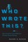 Baron, N: Who Wrote This?