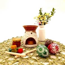 Kiaušinių marginimo rinkinys (su spalvotu vašku)