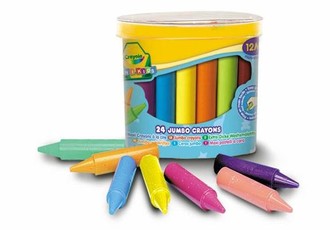 CRAYOLA MINIKIDS Didelės kreidelės, 24 vnt.