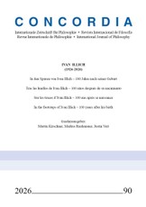 Concordia - Internationale Zeitschrift für Philosophie 90
