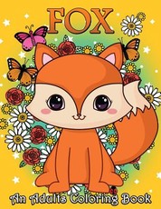 Fox an Adults Coloring Book