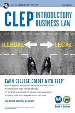 CLEP(R) Introductory Business Law Book + Online, 2nd Ed.