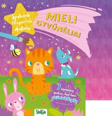 Mieli gyvūnėliai. Spalvink blizgančiais dažais