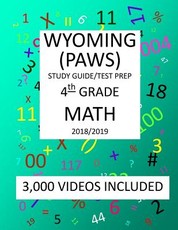 4th Grade WYOMING PAWS, 2019 MATH, Test Prep