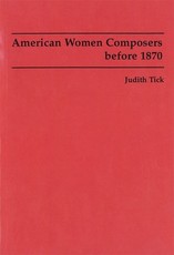 American Women Composers before 1870