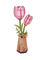 Medinis konstruktorius ROBOTIME „Pink Tulip 3D“, 72 dalių
