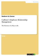 Zaman, N: Cadbury's Employee Relationship Management