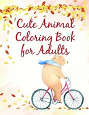 Cute Animal Coloring Book for Adults