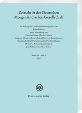 Zeitschrift der Deutschen Morgenländischen Gesellschaft 174 (2024) 2