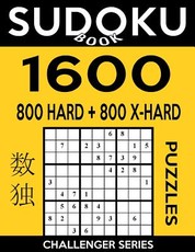 Sudoku Book 1,600 Puzzles, 800 Hard and 800 Extra Hard