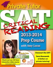 Private Tutor - SAT Critical Reading 2013-2014 Prep Course