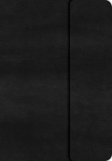 KJV Large Print Compact Reference Bible, Black Leathertouch with Magnetic Flap