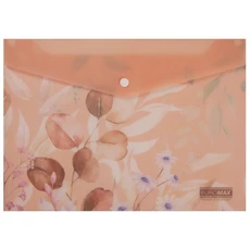 Aplankas-vokelis su spaustuku A4 persikinis