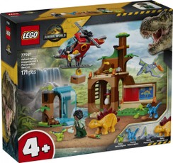Bricks Jurassic World 77981 – Velociraptoro, Stegosaurso ir Pteranodono gelbėjimas