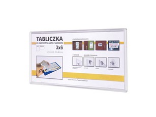 Lipni reklaminė lentelė 11x23cm
