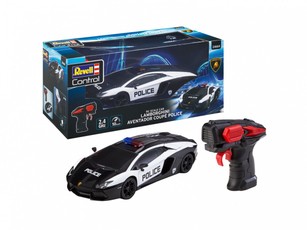 RC skalė automobilis Lamborghini Aventador policija